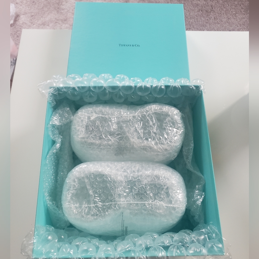 NWOT Tiffany & Co. Wine Glass Riedel Stemless Crystal Glasses (Set Of 4)